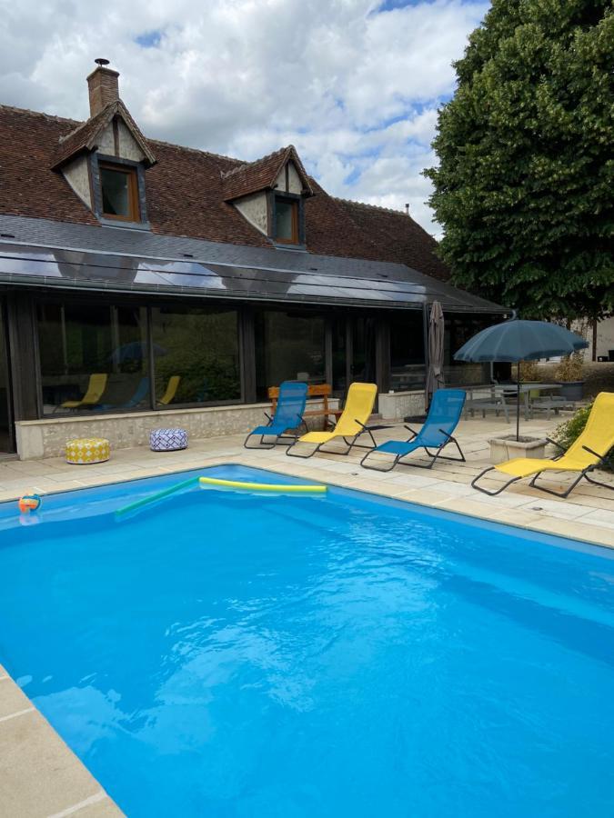 La Charmeraie : Gite De Charme, Piscine Et Spa Thésée Kültér fotó